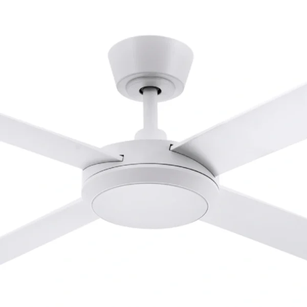 Fanco Eco Silent Pro DC Ceiling Fan with LED Light - 52″ (White) - close up
