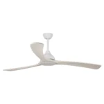 Fanco Sanctuary DC Ceiling Fan - 70" (White with Whitewash Timber Blades)