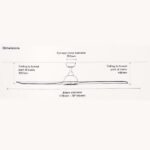 Sanctuary DC Ceiling Fan 70" with Remote (White with Teak Timber Blades) - Image 4