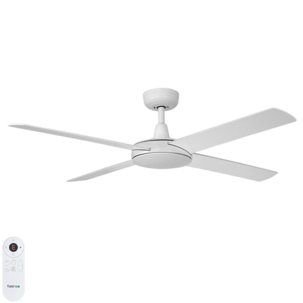 White Eco Silent DC Ceiling Fan 48″ with Remote - Image 1