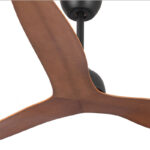 Eco Style DC Ceiling Fan 52″ with Remote (Black with Koa Blades) - Image 2