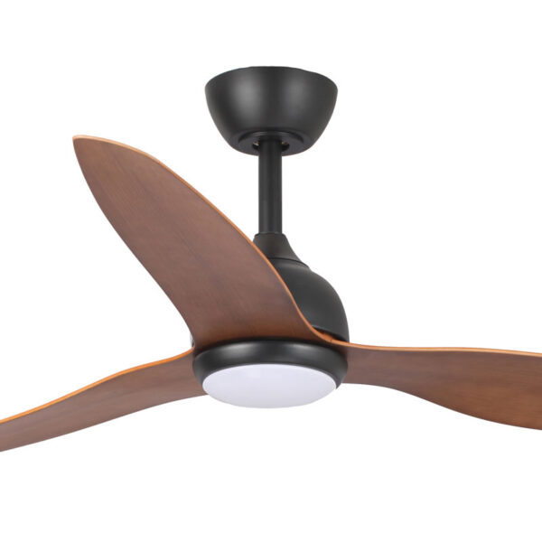 Eco Style DC Ceiling Fan 52″ with CCT LED Light & Remote (Black with Koa Blades) - Image 2