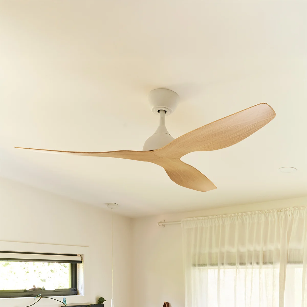 fanco-eco-style-dc-ceiling-fan-white-beechwood-52-bedroom-closeup fanco-eco-style-dc-ceiling-fan-white-beechwood-52-bedroom-closeup