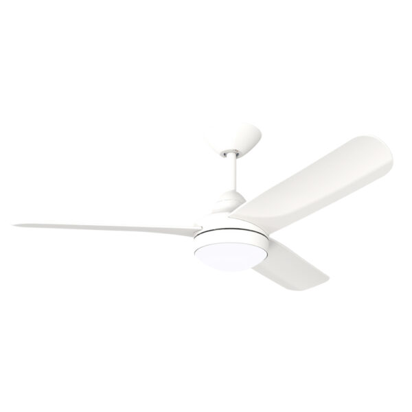 Hunter Pacific X-Over DC Ceiling Fan with CCT LED Light and Wall Control - White 48"