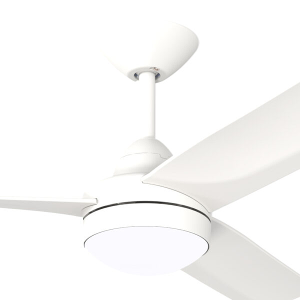 Hunter Pacific X-Over DC Ceiling Fan with CCT LED Light and Wall Control - White 48" - Image 2