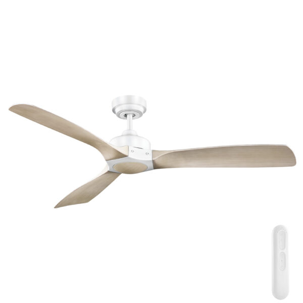 mercator-ikuu-minota-smart-dc-ceiling-fan-with-remote-white-with-light-timber-style-blades-52 Mercator Ikuü Smart Minota DC Ceiling Fan with Remote - 52″ (White with Light Timber-style Blades)