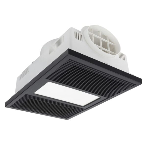 Solace XL Exhaust Fan: 4 in 1 with CCT LED Light (Black) - Image 1