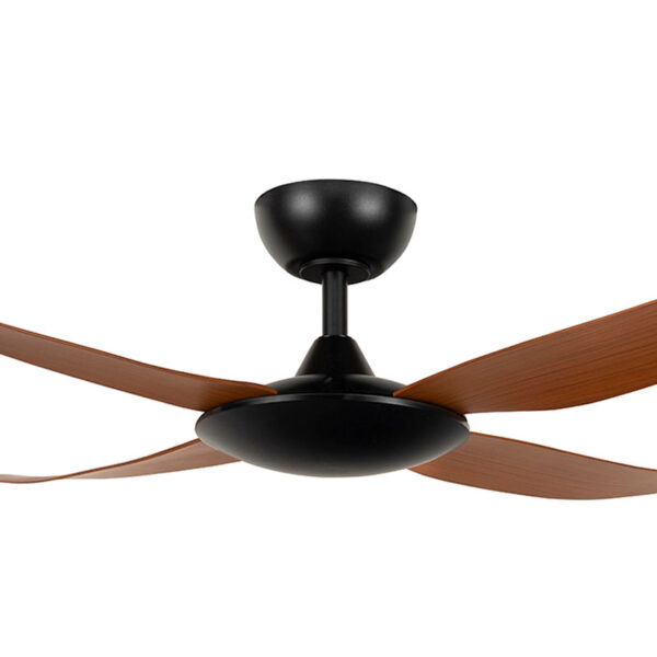 Brilliant Amari ABS 4 Blade DC Ceiling Fan with Remote 52″ (Black with Walnut Blades) - Image 2