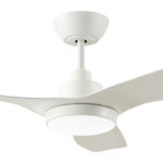 Ventair DC 3 Ceiling Fan with CCT LED Light & Remote - 48″ (White) - Image 2