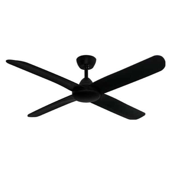 Activ 4 Blade DC Ceiling Fan with Wall Control - Black 52" - Image 1