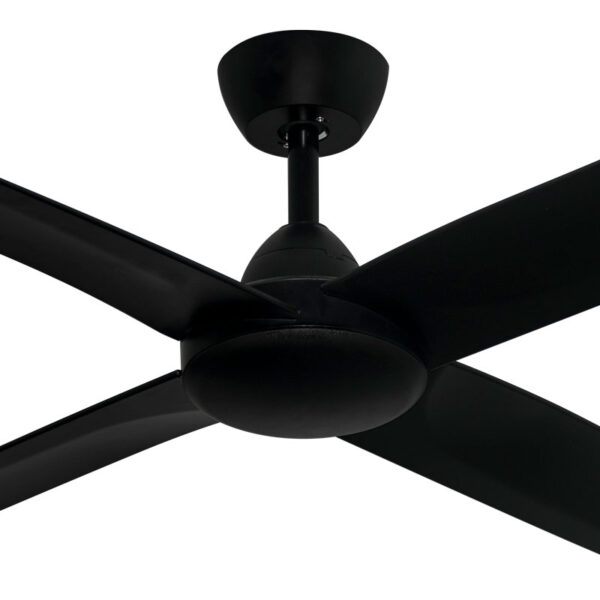 Activ 4 Blade DC Ceiling Fan with Wall Control - Black 52" - Image 2