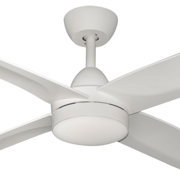 Activ 4 Blade DC Ceiling Fan with CCT LED Light - White 48" - Image 2