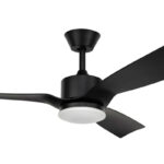 Belize Ceiling Fan DC Motor 52″ with CCT LED Light (Black) - Image 2