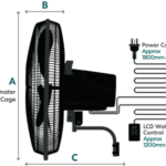 Fanco Industrial DC Wall Fan with Digital Controller (30") - Image 2