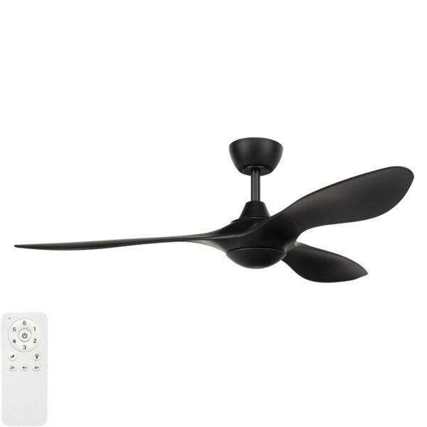 Malta Ceiling Fan DC Motor 52″ with Remote (Matt Black) - Image 1