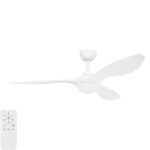 Malta Ceiling Fan DC Motor 52″ with CCT LED Light (Matt White)