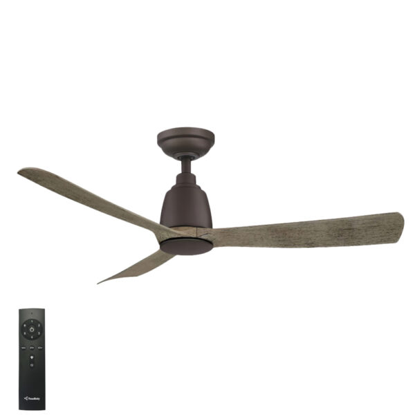 three-sixty-kute-3-blade-dc-ceiling-fan-with-remote-graphite-weathered-wood-44-inch Three Sixty Kute 3 Blade DC Ceiling Fan - 44" (Graphite with Weathered Wood Blades)
