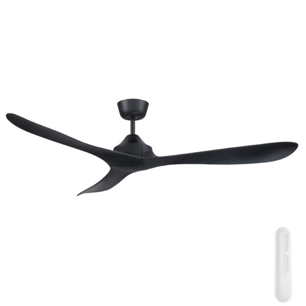 Mercator Juno DC Ceiling Fan with Remote Control - 56" (Black)
