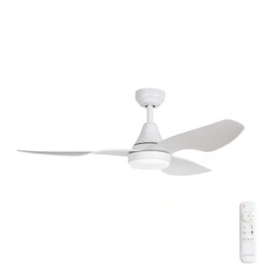 Three Sixty Simplicity DC Ceiling Fan with LED Light - 45" (Matte White)
