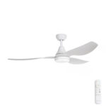Three Sixty Simplicity DC Ceiling Fan with LED Light - 52" (Matte White)