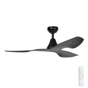 Three Sixty Simplicity DC Ceiling Fan with Remote - 45" (Black)