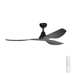 Three Sixty Simplicity DC Ceiling Fan with LED Light - 52" (Black)