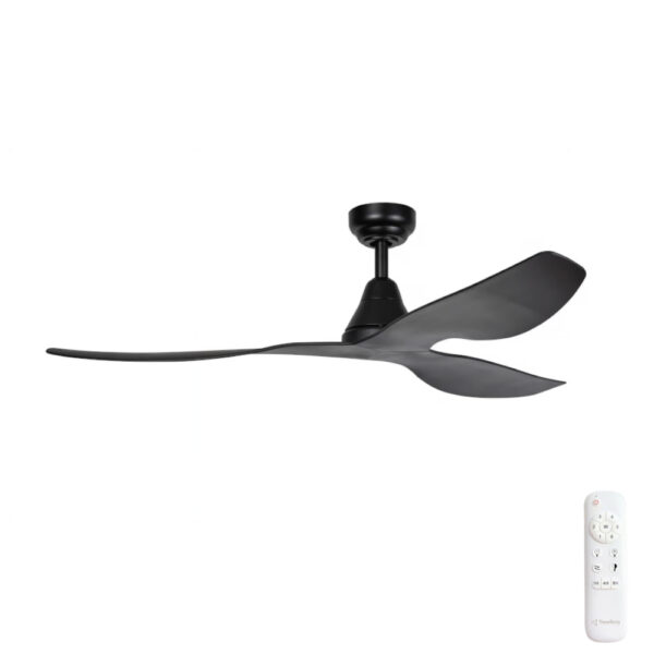 Three Sixty Simplicity DC Ceiling Fan with LED Light - 52" (Black)