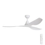 Three Sixty Simplicity DC Ceiling Fan with Remote - 52" (Matte White)