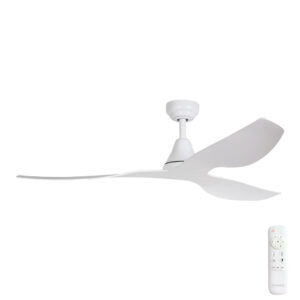 Three Sixty Simplicity DC Ceiling Fan with Remote - 52" (Matte White)