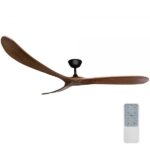 Three Sixty Timbr DC Ceiling Fan 72″ (Black & Walnut)