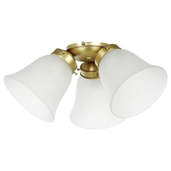 Waikiki 3 Light with Satin Shades (Brass) - Image 1