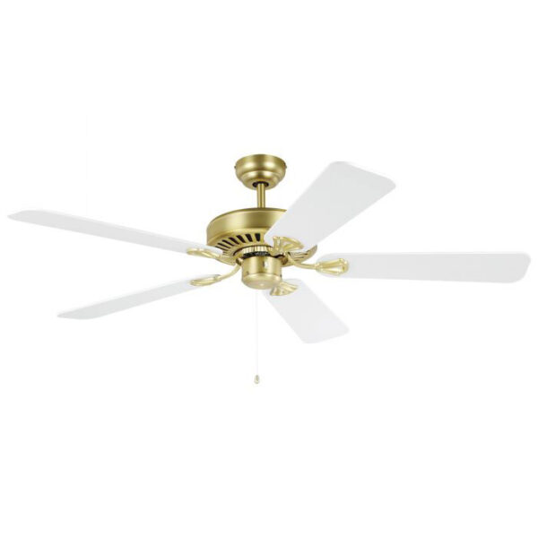 Eglo Waikiki Ceiling Fan 52″ (Brass with White Matte) - Image 1