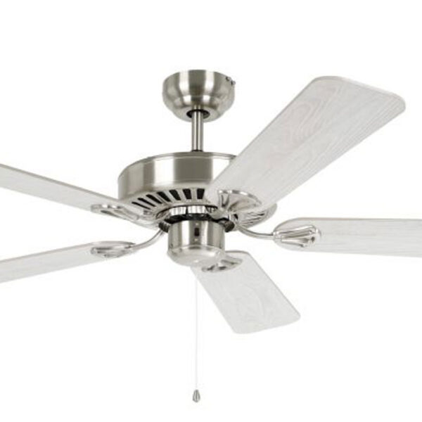 Eglo Waikiki Ceiling Fan 52″ (Satin Nickel with Pale Oak) - Image 2