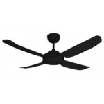 Ventair Spinika II Ceiling Fan - 48″ (Black)