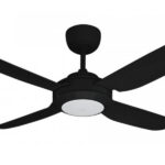 Ventair Spinika II AC Ceiling Fan with LED Light – 48″ (Black with Black Blades) - Image 2