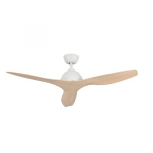 Fanco Breeze AC Ceiling Fan - 48" White with Beechwood Blades