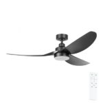 Eglo Torquay Ceiling Fan with CCT LED Light 56″ (Matte Black)