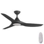 Calibo CloudFan SMART DC Ceiling Fan with CCT LED Light 48" - Black