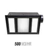 Domino Exhaust Fan 3 in 1 with CCT LED Light (Black)