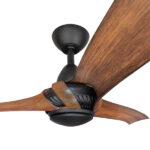 Three Sixty Arumi V2 Ceiling Fan 52″ (Black with Koa Blades) - Image 2