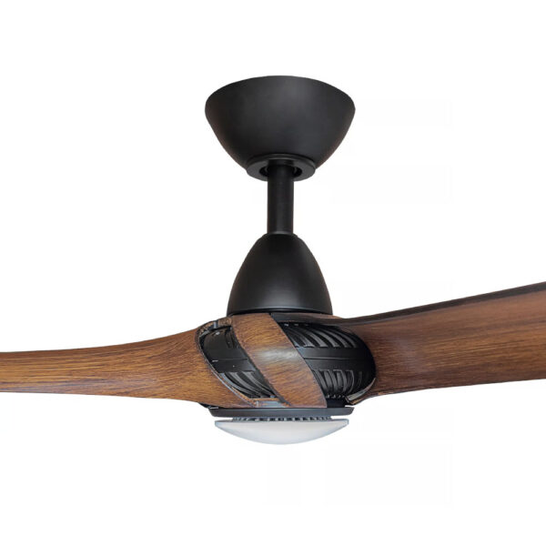 Three Sixty Arumi V2 Ceiling Fan with LED Light 52″ (Black with Koa Blades) - Image 4