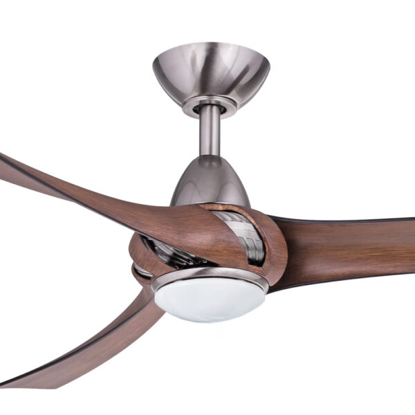 Three Sixty Arumi V2 52-inch Ceiling Fan with LED Light in Pewter with Koa Motor