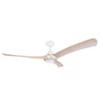 Three Sixty Arumi V2 52-inch Ceiling Fan with LED Light in White with Washed Oak