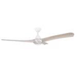 Three Sixty Arumi V2 Ceiling Fan with LED Light 52″ (White with Washed Oak Blades) - Image 3