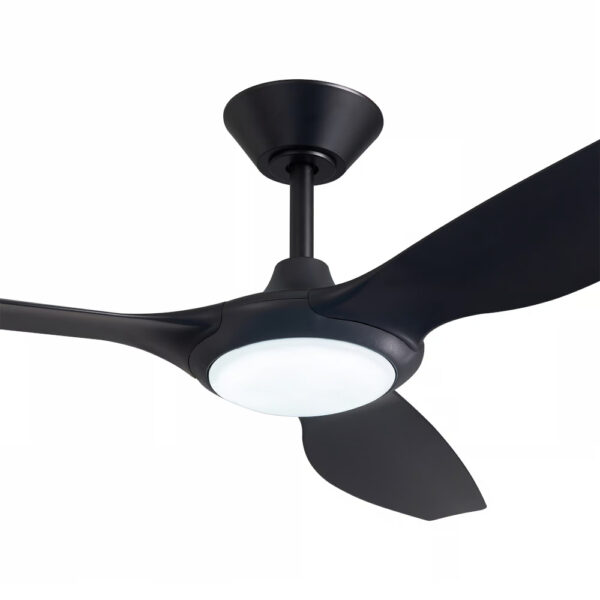 Three Sixty Delta DC Ceiling Fan with Light - 56" (Black) Motor