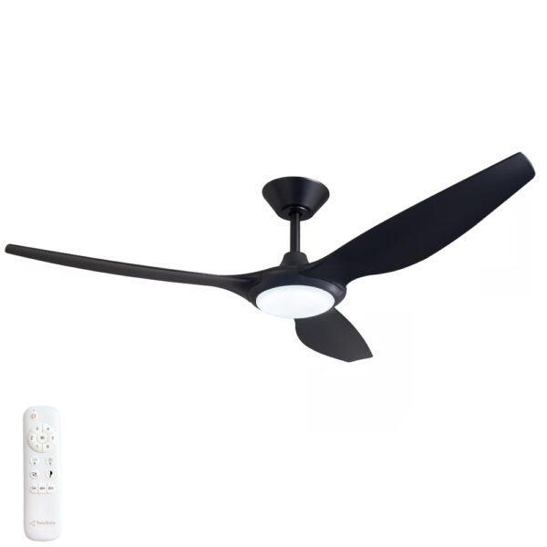 three-sixty-delta-dc-ceiling-fan-with-light-56-black Three Sixty Delta DC Ceiling Fan with Light - 56" (Black)