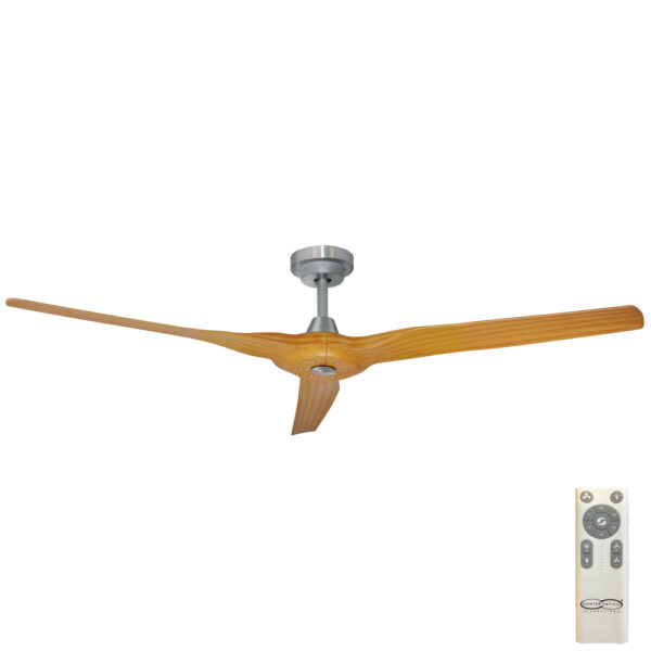 hunter-pacific-radical-3-dc-ceiling-fan-in-brushed-aluminium-with-bamboo-blades-60-inch Hunter Pacific Radical 3 DC Ceiling Fan - 60" (Brushed Aluminium with Bamboo Blades)
