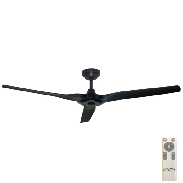 Hunter Pacific Radical 3 DC Ceiling Fan - 60" (Black)