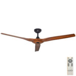 Hunter Pacific Radical 3 DC Ceiling Fan - 60" (Black with Koa Blades)