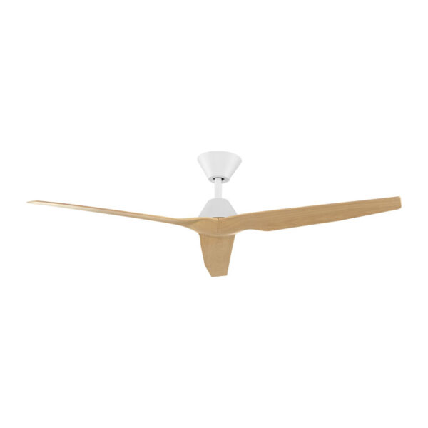 Infinity-iD DC Smart Ceiling Fan 54″ with Remote (White with Beechwood) - Image 4
